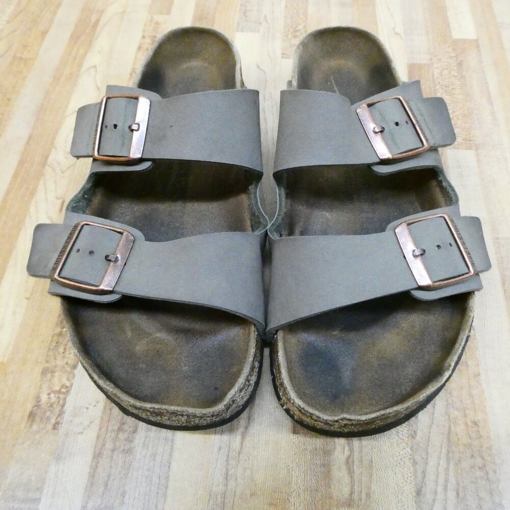 Birkenstock Arizona Stone double strap buckle adj. footbed sandals M/9 L/11